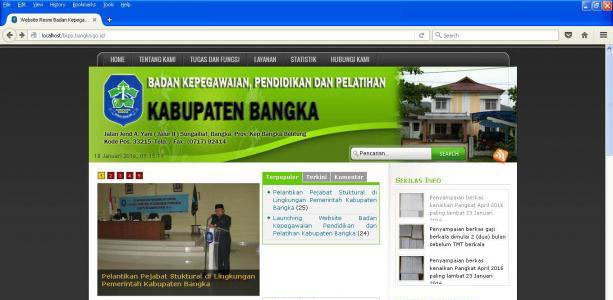 L4unch!ng Website Badan Kepegawaian Pendidikan dan Pelatihan Kabupaten Bangka