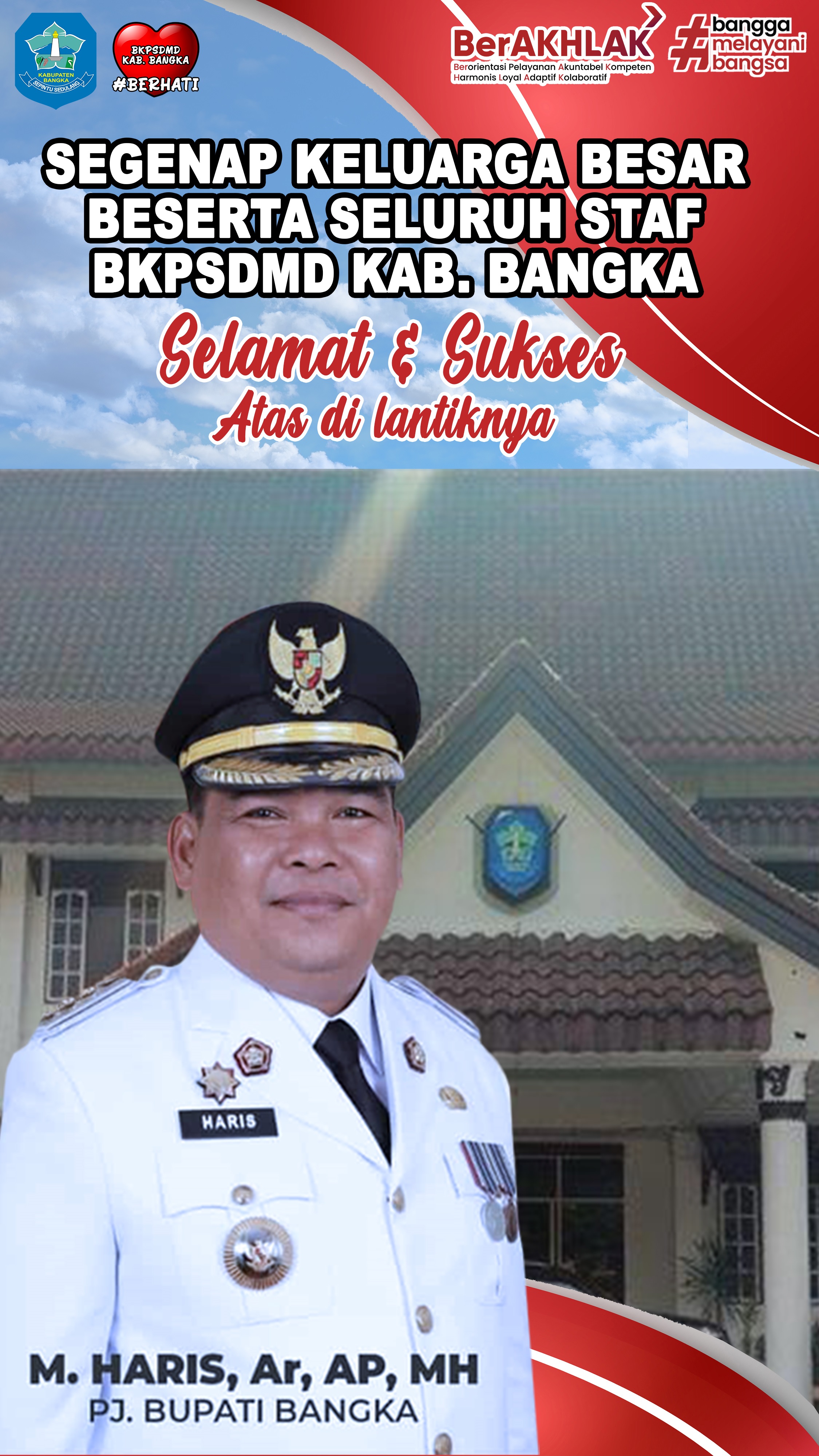 Pj Gubernur Babel lantik Muhammad Haris sebagai Pj Bupati Bangka Masa Bakti Satu Tahun