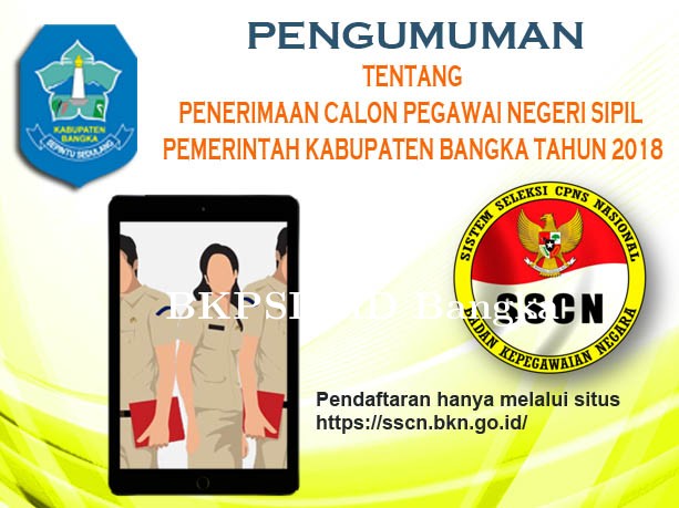 PENGUMUMAN PENERIMAAN CPNS KAB. BANGKA 2018