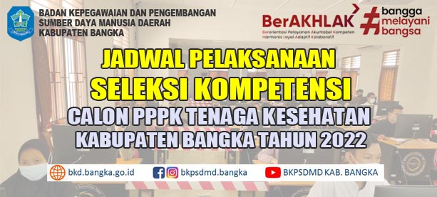 JADWAL Pelaksanaan Seleksi Kompetensi CPPPK Nakes Bangka 2022