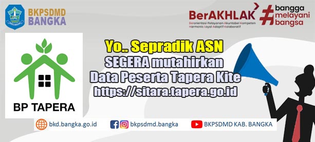 Pemutakhiran Data Kepesertaan TAPERA  bagi Aparatur Sipil Negara